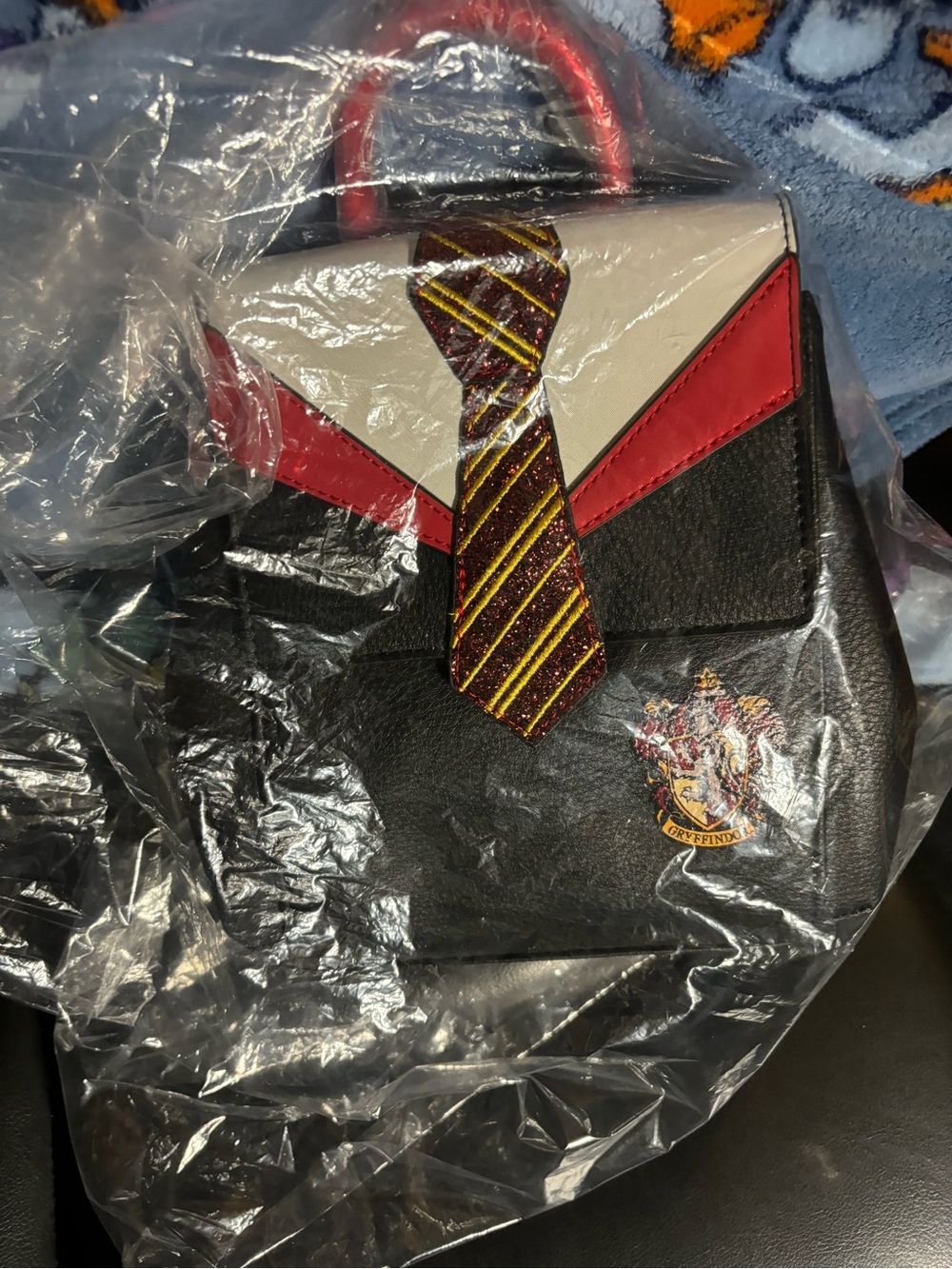 Loungefly Black, Red & White Mini Backpack with Gryffindor Tie Accent